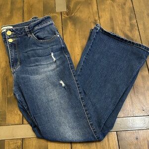 Classic Dark Blue Flare Jeans